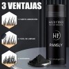 Polvo De Fibra Capilar Negro Cubre Raz De Cabello Calvicie