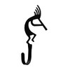 Village Wrought Iron Kokopelli Wall Hook Decorative XSmall