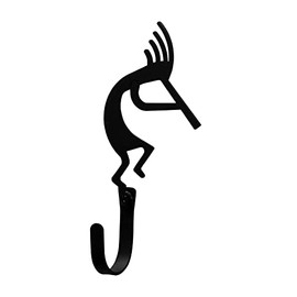 Village Wrought Iron Kokopelli Wall Hook Decorative XSmall