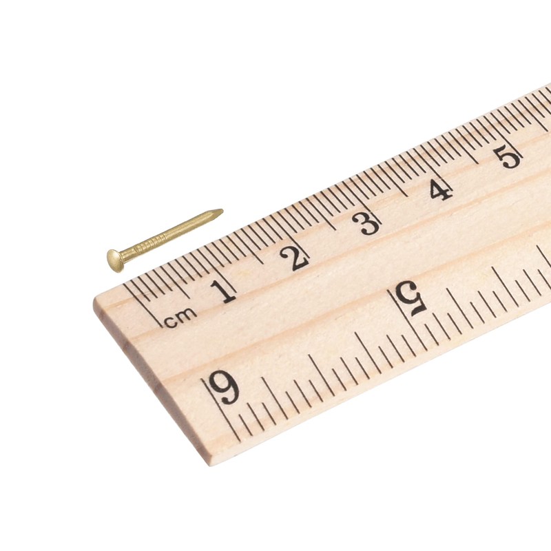 sourcing map Small Tiny Brass Nails 1.2x15mm for DIY Decorative