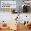 Kitchen Knives Set, Harriet 14-Piece Knife Block Set with Multifunctional