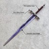 COSWOR 46.5" Anime Stainless Steel Demon King Baran's Long Sword