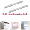 2 Pack 8.66 Inch White Toilet Paper Holder,Plastic Toilet Tissue