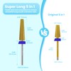 MagiBling 24mm Super Long 5in1 Tapered Barrel Nail Drill Bits,