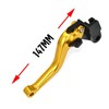 MTCRIGHTER 3D Fishbone Pattern Short Brake Clutch Lever for Kawasaki