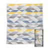Weegoamigo Knitted Baby Blanket - Geo Blue