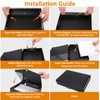 HUA JIE A4 Storage File Boxes Plastic Archives Cases with