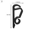 SOTL® 5X 50 Black Gutter Hooks for Hanging Outdoor Christmas