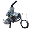 WFLNHB Carburetor Carb with Throttle Cable Replacement for Honda CT90