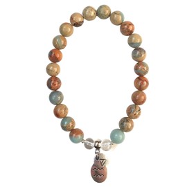 Aquarius Zodiac Bracelet Women with Moon Sign and Air Element Charms for Inner Peace