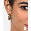 Generic Women Hoop Earrings Rose Gold, Silver & Gold Tone