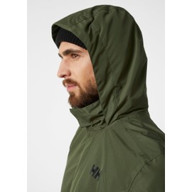 Helly Hansen Men's Dubliner Waterproof Windproof Breathable Rain Coat Jacket, 431 Utility Green, 3X-Large