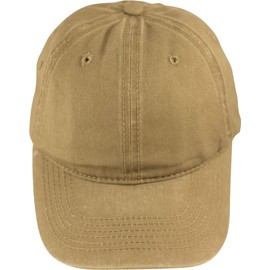 fashionchimp® Denim Baseball Cap with Vintage Used Look Made from 100 % Cotton - beige