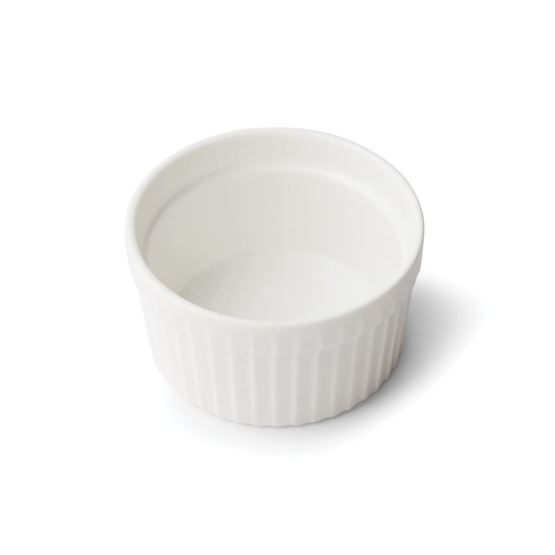 Fox Run Ramekin, White Stoneware, 4 Ounce