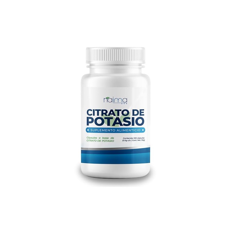 Citrato Magnesio Y Citrato Potasio 100 Capsulas C/U