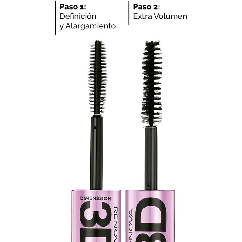 Renova Mascara de Pestañas Dimenssion 3D Negro 14.5g
