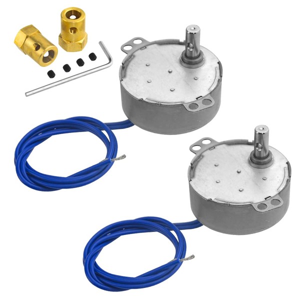 WMYCONGCONG 2 PCS Synchronous Motor Turntable Motor 50/60Hz AC 100~127V