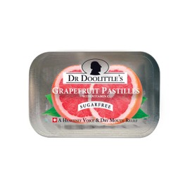 Dr. Doolittle’s Sugar Free Pastilles with Stevia for Voice and Throat, Grapefruit Flavor, 2.12 Ounce Tin, approximately 25 Count Package