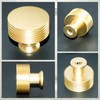 IAFVKAI 4 Pack Gold Cabinet Knobs Brushed Brass Kitchen Knobs