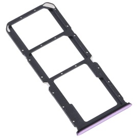 Generic Cart Tray Case Shell Compatible with Oppo Reno5 Lite CPH2205 / Reno5 F / A94 4G (Not with 5G) Nano Card Holder Sim1+ SIM 2 + Slot Slide Memory Case Micro SD Card (Purple)