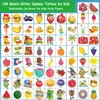 CHARLENT 148 PCS Summer Glitter Fruit Temporary Tattoos for Kids