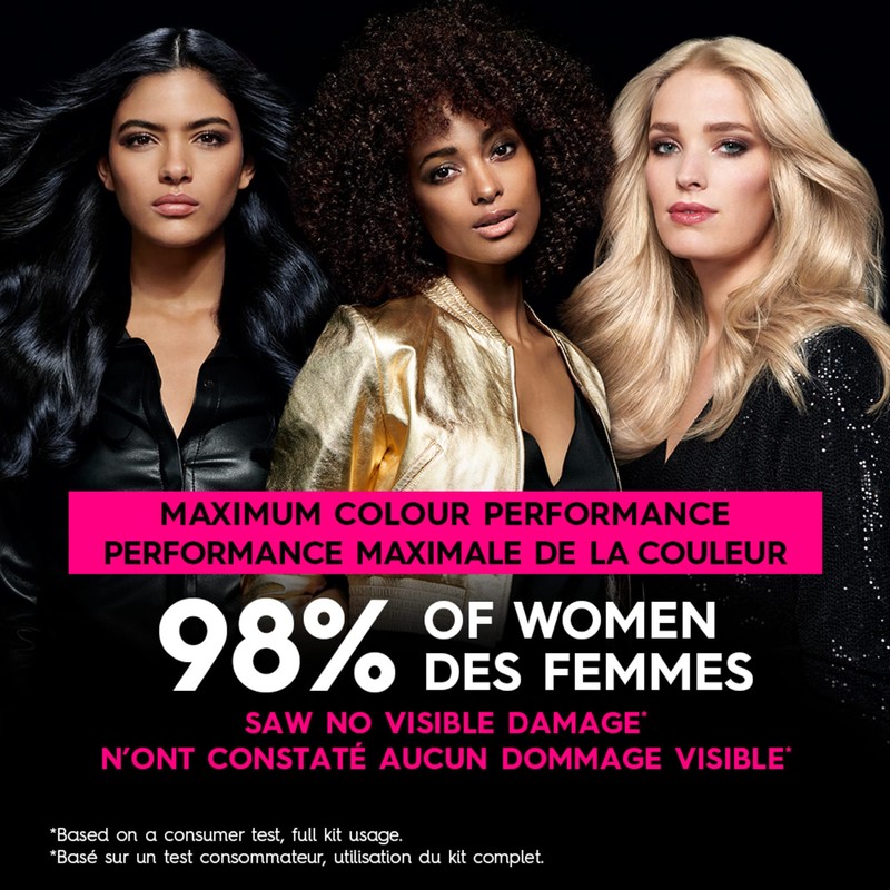 Garnier Olia Permanent Hair Dye, Ammonia-Free Hair Color, 2P Black