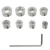 8 Piece Depth Stop Rings Set, 3-10 mm Stainless Steel