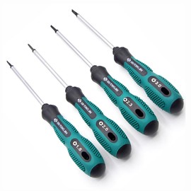 Shallho 4 Piece Triangle Screwdriver Set Magnetic Screwdriver TA1.8 TA2.0 TA2.3 TA3.0 for Repair Electronic Toys Household Electrical Appliances Repairs