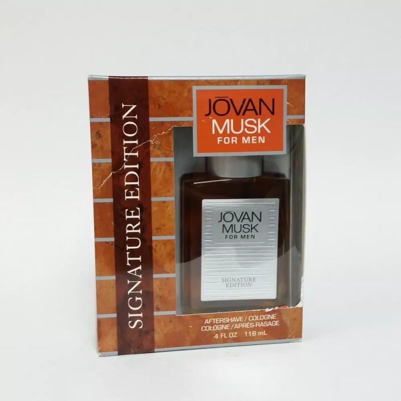 Jovan Musk for Men Signature Edition Aftershave Cologne 4 fl