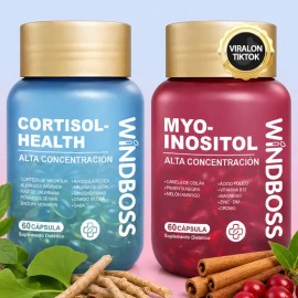 Windboss Combo De Inositol Y Vitaminas 60+60 Cápsulas Blanda