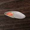 Takumikaze Arita Pottery, 7.9 inches (20 cm), Platinum, Flower, Red