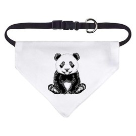 Small 'Panda Bear Cub Sitting' Dog/Cat/Pet Bandana (PD00050637)