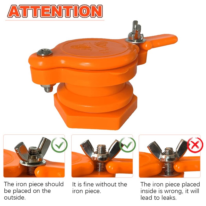 BeeCastle Pack of 2 Yellow Nylon Durable Honey Gate for