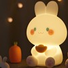 Rabbit Patting Light Silicone Lovely Adjustable Brightness Small Bunny Bed