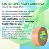 m-office Paper Tape Kraft Paper, Tape for Cardboard Packaging, Shipping,
