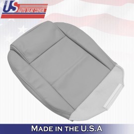 US Auto Seat Cover Inc 2005 to 2009 For Ford Mustang V6 Driver Side Bottom Leather Seat Cover in Gray