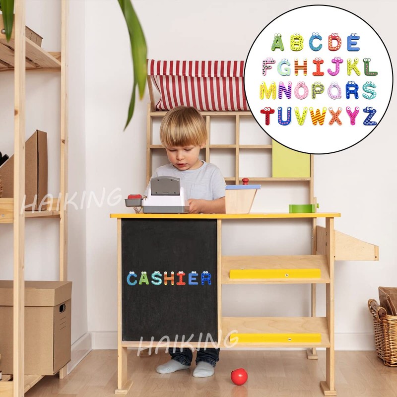 Magnetic Alphabet Letters, 26 Pcs Multicolor Fridge Alphabet Magnet Toys