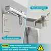4 Pack Adjustable Curtain Rod Bracket Attachment for Outside Mounted