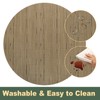 sourcing map 4 Pcs Placemats, 13.7 Inch PVC Placemats Round