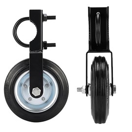 Gate Wheels for Metal Tube Gate Driveway Gate Fence Wheels for Gates 6" Farm Gate Wheel Swing Gate Fence Support Gate Latches for Metal Gates Black