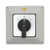 KEYMOO - 32A Changeover Switch with Box, ON-Off-ON 3 Poles