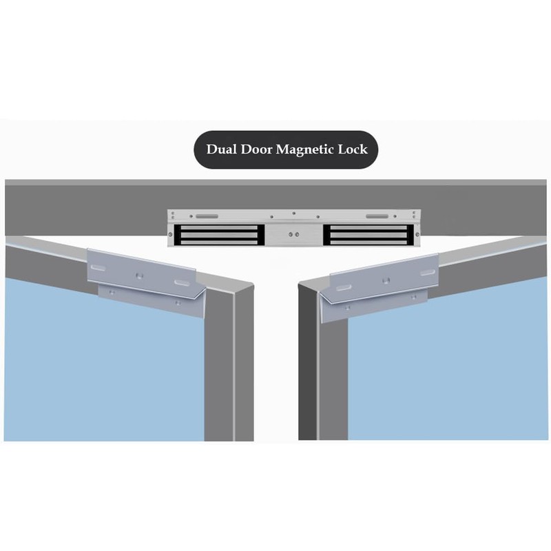Z and L Bracket for Dual Door Magnetic Lock 600lbs