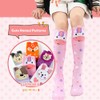 Girls Knee High Socks Gifts Cute Cotton Mid Calf Long