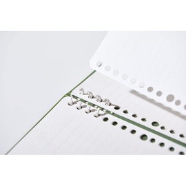 Kingjim CN9856TE Mitt Ring Notebook, Tefline, A4, Green