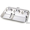 Expresso 5 in1 Stainless Steel Round Extra Deep Compartment Divided