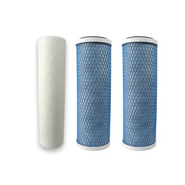 WaterSentinel WSFP-09 4 Stage Filter Set for Reverse Osmosis Systems - Contains 1 Sediment Filter, & 2 Carbon Blocks