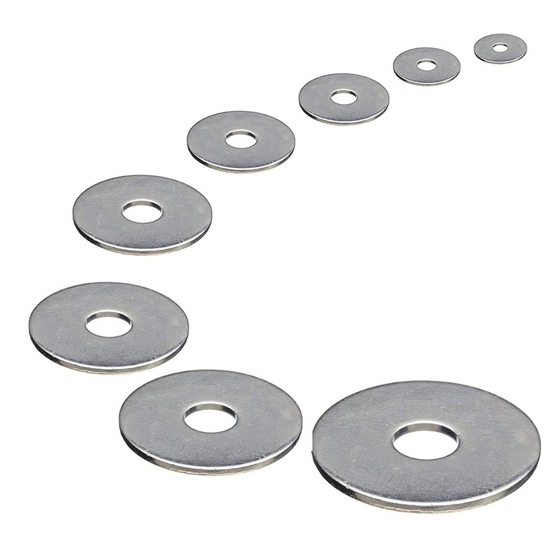 M5 x 20mm Penny Repair Flat Washers Mudguard A2 Stainless