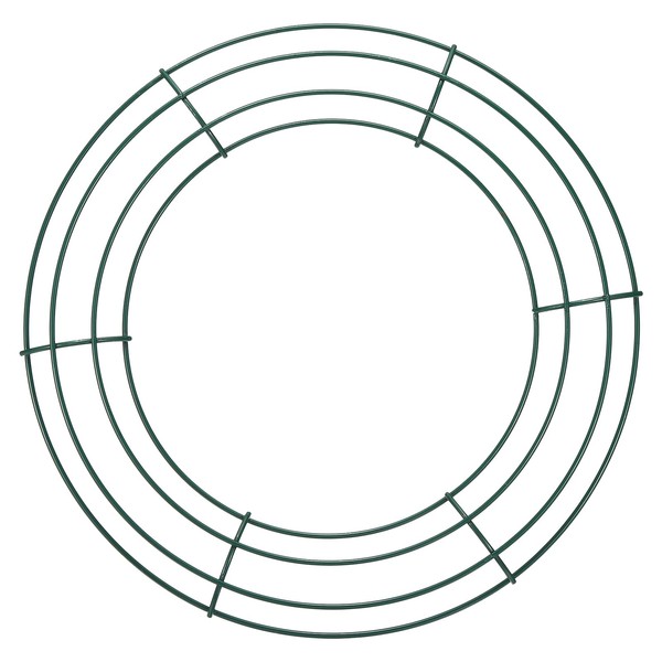 PATIKIL 10 Inch Christmas Wire Wreath Frame, Metal Round Shape
