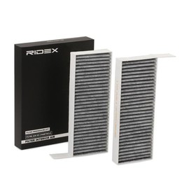 RIDEX Cabin Air Filter 424I0373 Pollen Filter Activated Carbon Filter Insert Height: 32 Width: 98 Length: 260