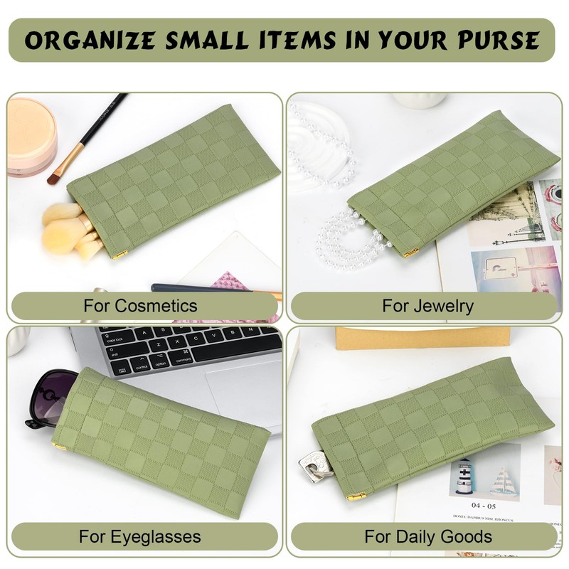 Sightor Sunglasses Case, 2 Pcs Soft Eyeglass Cases Checkered Sunglass